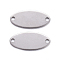 Tarnish Resistant 201 Stainless Steel Links connectors, Stamping Blank Tag, Oval, Stainless Steel Color, 16.5x7.5x0.7mm, Hole: 1.4mm