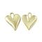 Alloy Pendants, Heart Charm, Light Gold, 34.5x25.5x3.5mm, Hole: 9x4mm