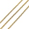 Ion Plating(IP) 304 Stainless Steel Rope Chains, Soldered, with Spool, Golden, 3x1.5x1mm