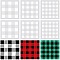 PET Plastic Drawing Painting Stencils Templates, For DIY Scrapbooking, Square, Square Pattern, 30.3x30.3x0.03cm, 6pcs/set, pattern: 28mm, 35.5mm, 51mm