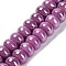 Porcelain Rondelle Beads, Medium Orchid, 8.5x5.5mm, Hole: 1.8mm, about 55pcs/strand, 28~30cm