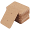 300Pcs Paper Jewelry Earring Display Cards with Hanging Hole, Rectangle, Sienna, 35x25x0.5mm