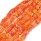 Handmade Millefiori Lampwork Beads Strands, Nuggets, Coral, 2~7x4~7x3~6mm, Hole: 1mm, 33.86''(86cm)