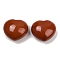Heart Natural Red Jasper Palm Stone, Anxiety Healing Pocket Thumb Stone, 45.5x39.5~40.5x24.5~26.5mm