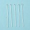Iron Eye Pin, Nickel Free, Silver, about 100pcs/set, 20 Gauge, 50x0.8mm