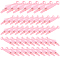 50Pcs Fish Shape Sewing Machine Needle Threaders, Quick Sewing Threader Needle Guide Tool, Plastic Sewing Wire Loop, Hot Pink, 32x7x4mm