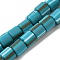 Polymer Clay Beads Strands, Column, Dark Turquoise, 6~6.5x6~6.5mm, Hole: 1.2mm, about 61~64pcs/strand, 15.55~15.94''(39.5~40.5cm)