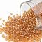 TOHO Round Seed Beads, Japanese Seed Beads, (162B) Transparent AB Medium Topaz, 11/0, 2.2mm, Hole: 0.8mm, about 1110pcs/10g