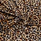 2M Tiger Pattern Polyester Fabrics, Clothing Accessories, Chocolate, 1700x0.4mm