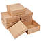 Cardboard Gift Boxes, BurlyWood, Square, 13.15x13.15x5.7cm