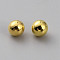 CCB Plastic Beads, No Hole/Undrilled, Round, Golden, 4mm, about 2500pcs/bag