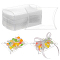 BENECREAT 40 Pack PVC Plastic Pillow Box, 4.5x3x1.2 Inch Clear Gift Packaging Boxes, Candy Treat Favors Box for Festival Party Favors Storage Packing