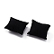 Velvet Pillow Jewelry Bracelet Watch Display, with sponge, Rectangle, Black, 88x76x43mm
