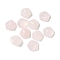 Natural Rose Quartz Carved Cabochons, Flower, 9.5~10x9.5~10x4~4.5mm