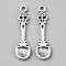 Tibetan Style Alloy Pendants, Kitchen Utensils Charms, Antique Silver, 33x9x2.5mm, Hole: 1.8mm
