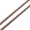Nylon Elastic Cords, Twist Cord, Round, Rosy Brown, 2.5mm