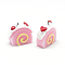 Resin Cabochons, Cake, Pink, 16x9x16mm