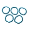 Synthetic Turquoise Beaded Stretch Bracelets, Inner Diameter: 2 inch(5.2cm), Beads: 7.5~8mm