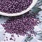 MIYUKI Delica Beads, Cylinder, Japanese Seed Beads, 11/0, (DB2182) Duracoat Semi-Frosted Silver Lined Dyed Lilac, 1.3x1.6mm, Hole: 0.8mm, about 20000pcs/bag, 100g/bag
