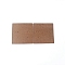 Cardboard Earring Display Cards, Square, Brown, 5x5x0.05cm, 100pcs/set