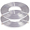 2 Rolls Aluminum Wire, Flat, Silver, 5x1mm, 4 Gauge, about 32.8 Feet(10m)/roll