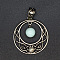 Natural Amazonite Pendants, Flat Round, 35x31mm