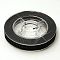Braided Non-Elastic Beading Thread, Metallic Thread, Embroidery Thread, Black, 0.6mm, about 10.93 yards(10m)/roll
