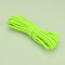 5M Cotton Twisted Cord, Flat, for DIY Craft, Green Yellow, 6x2mm, about 5.47 Yards(5m)/Bundle