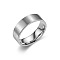 304 Stainless Steel Finger Rings for Men, Stainless Steel Color, US Size 9(18.9mm)