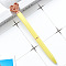 Metel Ball-Point Pen, Office School Supplies, Heart, Yellow, 132x10mm