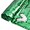PVC Reversible Sequin Fabric, for Dress Performance Stage, Spring Green, 1500~1520x0.7mm