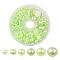 1Box ABS Plastic Imitation Pearl Dome Cabochons, Half Round, Green Yellow, 4~12x2~6mm, about 690pcs/box