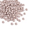 Imitation Jade Glass Seed Beads, Round Hole, Rondelle, Rosy Brown, 4~4.5x2~2.5mm, Hole: 1mm, 140pcs/set
