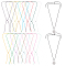 16Pcs Nylon Cords Necklaces Making, Mixed Color, 14.57 inch(37cm)