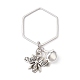 Alloy Bees and Iron Bell Pendant Decoration HJEW-JM01307-02-2
