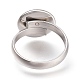 304 impostazioni dell'anello del rilievo in acciaio inox STAS-XCP0001-15-3