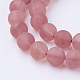 Chapelets de perle de pastèque de pierre en verre G-G735-44F-10mm-3