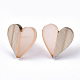 Transparent Resin & Wood Stud Earrings EJEW-N017-002A-D07-2