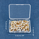 Perles séparateurs en laiton KK-FH0001-42-7