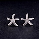 SHEGRACE Delicate Rhodium Plated 925 Sterling Silver Ear Studs JE168A-2