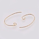 Brass Earring Hooks X-KK-Q735-346G-2