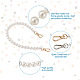8pcs 8 styles perles rondes acryliques blanches poignées de sac FIND-TA0001-37-4