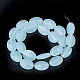 Synthetische Aquamarin Perlen Stränge G-S292-56-1-2