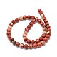 Chapelets de perles en jaspe rouge naturel G-P075-56-8mm-2