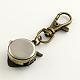 Retro Keyring Accessories Alloy Owl Watch for Keychain WACH-R009-107AB-3