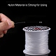 ナイロンワイヤー  釣り糸  見えない吊り下げワイヤー  ビーズ用  ハンギングデコレーション  透明  1.0mm  約5.46ヤード（5m）/ロール NWIR-R011-1.0mm-4
