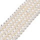Fili di perle di perle d'acqua dolce coltivate naturali PEAR-F018-13D-01-1