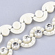 Filo di ghirlanda con bordi in rilievo di perle imitazione plastica AJEW-S073-28-1