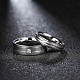 Regali di san valentino anelli per coppia in acciaio al titanio con zirconi cubici per donna RJEW-BB16445-9P-4