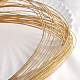 BENECREAT 18 Gauge/1mm Engraved Twist Gold Wire 10m Textured Copper Wire Half Hard Copper Wire for Jewelry Beading Craft Work CWIR-BC0002-11G-7